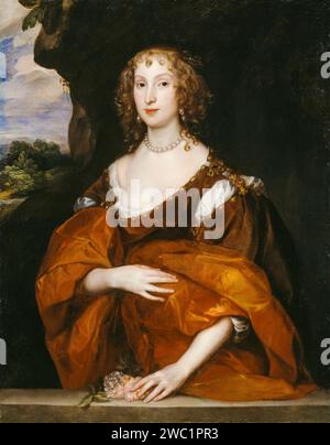 Mary Hill, Lady Killigrow, Porträtgemälde in Öl auf Leinwand von Sir Anthony van Dyck, 1638 Stockfoto