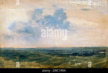 JMW Turner, Study of Sea and Sky, Isle of Wight, Gemälde in Oil on Canvas, 1827 Stockfoto