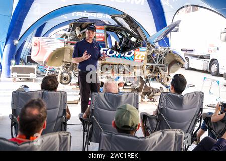 Riad, Arabie Saoudite. Januar 2024. RUSHBROOK Mark, Ford Performance Motorsports, während des Ruhetages der Dakar 2024 am 13. Januar 2024 in Riad, Saudi-Arabien - Foto Florent Gooden/DPPI Credit: DPPI Media/Alamy Live News Stockfoto