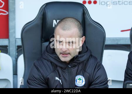 Shaun Maloney, Trainer von Wigan Athletic, vor dem Spiel der Sky Bet League 1 zwischen Northampton Town und Wigan Athletic im PTS Academy Stadium in Northampton am Samstag, den 13. Januar 2024. (Foto: John Cripps | MI News) Credit: MI News & Sport /Alamy Live News Stockfoto