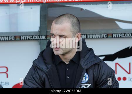 Shaun Maloney, Trainer von Wigan Athletic, vor dem Spiel der Sky Bet League 1 zwischen Northampton Town und Wigan Athletic im PTS Academy Stadium in Northampton am Samstag, den 13. Januar 2024. (Foto: John Cripps | MI News) Credit: MI News & Sport /Alamy Live News Stockfoto