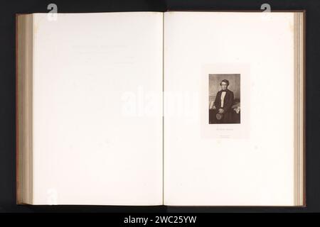Fotoproduktion eines gemalten Porträts von Emile Péreire von Paul Delaroche, Robert Jefferson Bingham, nach Paul Delaroche, in oder nach 1855 - in oder vor 1858 Foto Paris Papier. Albumendruck / Gravur historischer Personen. Banker Stockfoto