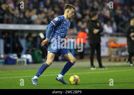 Jack Ellis von Carlisle United während des Spiels der Sky Bet League 1 zwischen Carlisle United und Oxford United in Brunton Park, Carlisle am Samstag, den 13. Januar 2024. (Foto: Robert Smith | MI News) Credit: MI News & Sport /Alamy Live News Stockfoto