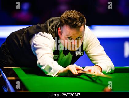 LONDON, VEREINIGTES KÖNIGREICH. Januar 2024. Ronnie O’Sullivan und Shaun Murphy im Halbfinale 2024 während der MrQ Masters im Alexandra Palace am Samstag, den 13. Januar 2024 in LONDON ENGLAND. Quelle: Taka G Wu/Alamy Live News Stockfoto