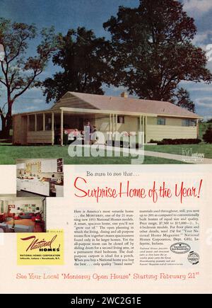 Vintage-Werbespot „Good Housekeeping“, März 1953, USA Stockfoto