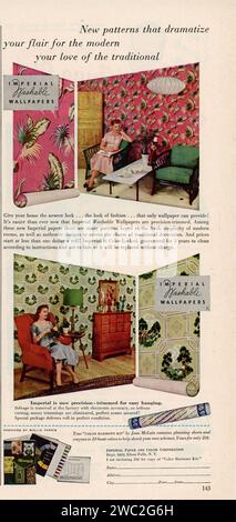 Vintage-Werbespot „Good Housekeeping“, März 1953, USA Stockfoto