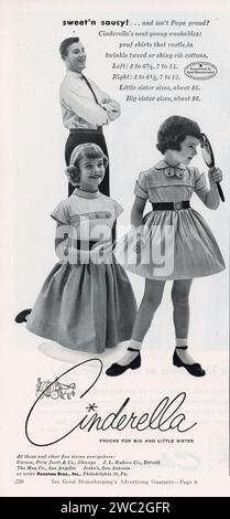 Vintage-Werbespot „Good Housekeeping“, März 1953, USA Stockfoto