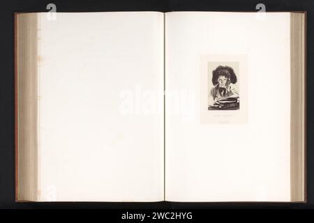 Fotoproduktion eines gemalten Porträts von Horace Delaroche, Lesung, von Paul Delaroche, Robert Jefferson Bingham, nach Paul Delaroche, c. 1853 - in oder vor 1858 Foto Paris Papier. Albumendruck / Gravur historischer Personen. Jugend, Jugendliche. Messwert Stockfoto