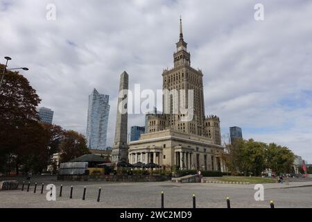 Polen, Warschau, Kulturpalast, Symbol der polnischen Hauptstadt Stockfoto