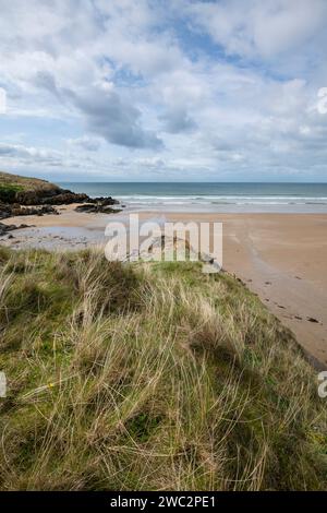 Der wunderschöne Strand von Aberffraw an der Westküste von Anglesey, Nordwales. Stockfoto