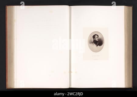 Fotoproduktion eines signierten Porträts von Achille Foulde von Paul Delaroche, Robert Jefferson Bingham, nach Paul Delaroche, um 1853 - in oder vor 1858 Fotografie Paris Papier. Albumendruck / Gravur historischer Personen. minister  Regierung Stockfoto
