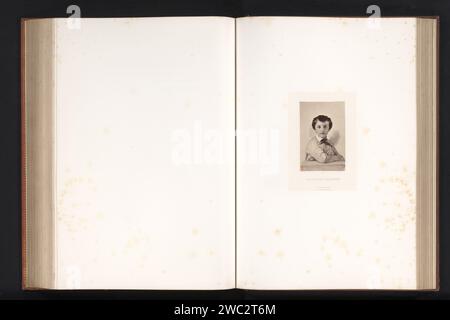 Fotoproduktion eines gemalten Porträts von Philippe Delaroche von Paul Delaroche, Robert Jefferson Bingham, nach Paul Delaroche, um 1853 - in oder vor 1858 Fotografie Paris Papier. Albumendruck / Gravur historischer Personen. Junge (Kind zwischen Kleinkind und Jugend) Stockfoto