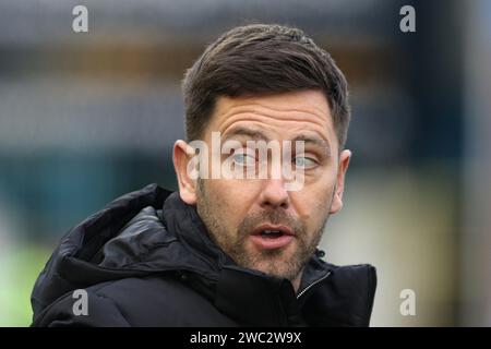 Oxford United Manager des Buckingham während des Spiels der Sky Bet League 1 zwischen Carlisle United und Oxford United am Samstag, den 13. Januar 2024, in Brunton Park, Carlisle. (Foto: Robert Smith | MI News) Credit: MI News & Sport /Alamy Live News Stockfoto