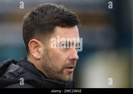 Oxford United Manager des Buckingham während des Spiels der Sky Bet League 1 zwischen Carlisle United und Oxford United am Samstag, den 13. Januar 2024, in Brunton Park, Carlisle. (Foto: Robert Smith | MI News) Credit: MI News & Sport /Alamy Live News Stockfoto