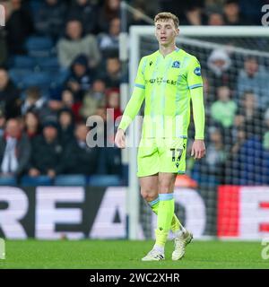 West Bromwich, Großbritannien. Januar 2024. Blackburn's Hayden Carter während des EFL Sky Bet Championship-Spiels zwischen West Bromwich Albion und Blackburn Rovers am 13. Januar 2024 bei den Hawthorns in West Bromwich, England. Foto von Stuart Leggett. Nur redaktionelle Verwendung, Lizenz für kommerzielle Nutzung erforderlich. Keine Verwendung bei Wetten, Spielen oder Publikationen eines einzelnen Clubs/einer Liga/eines Spielers. Quelle: UK Sports Pics Ltd/Alamy Live News Stockfoto