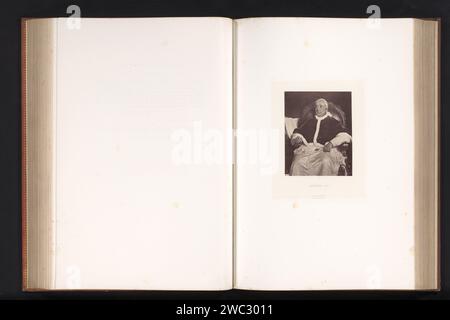 Fotoproduktion eines gemalten Porträts von Papst Gregorius XVI. Von Paul Delaroche, Robert Jefferson Bingham, nach Paul Delaroche, um 1853 - in oder vor 1858 Fotografie Paris Papier. Albumendruck / Gravur Papst. Historische Personen Stockfoto