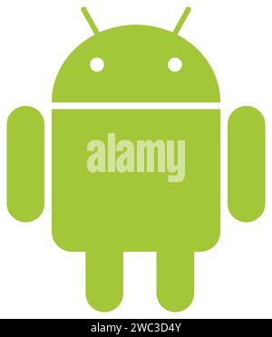 Android-Symbol. App-Vektor | Android Robot Logo | Web- und mobile Plattformen Stock Vektor