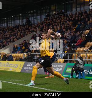 Boston United Vs Curzon Ashton Vanarama National League North Jakemans Community Stadium, Boston, Lincolnshire, England 13.01.2024 Stockfoto