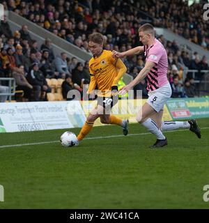 Boston United Vs Curzon Ashton Vanarama National League North Jakemans Community Stadium, Boston, Lincolnshire, England 13.01.2024 Stockfoto