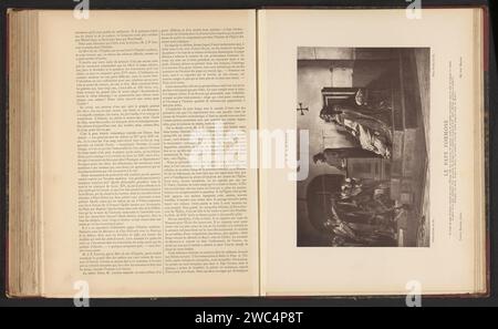 Fotoproduktion des Gemäldes Le Pape Formose etienne VI von Jean Paul Laurens, Goupil & Cie., nach Jean Paul Laurens, ca. 1876 - in oder vor 1879 fotomechanisches Druckpapier Bild, Malerei Stockfoto
