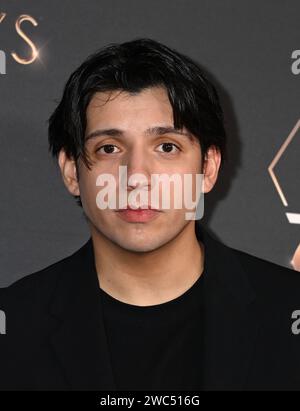 Los Angeles, USA. Januar 2024. Kevin Alves kam zur 75. Primetime Emmy Performer Nominees Celebration, die am 13. Januar 2024 im JW Marriott LA Live in Los Angeles stattfand. © Tammie Arroyo/AFF-USA.com Credit: AFF/Alamy Live News Stockfoto