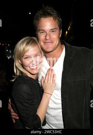 New York, USA. Januar 2024. Der Schauspieler Alec Musser, 50 Jahre alt, starb am 13. Januar 2024 an einem unbekannten Grund in seinem Haus in Del Mar, Kalifornien. Kelli Giddish & Alec Musser POZ Event - AIDS Walk New York Fundraiser am 18. Mai 2006 © Steven Bergman/AFF-USA.com Credit: AFF/Alamy Live News Stockfoto