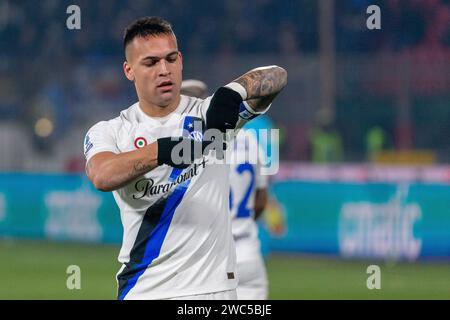 Monza, Italien - 13. januar 2024 - AC Monza vs FC Internazionale Serie A - lautaro martinez fc internazionale feiert Tor 0-2 Credit: Kines Milano/Alamy Live News Stockfoto