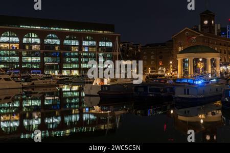 St. Katharine Dock, London, England. Stockfoto