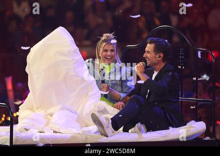 Beatrice Egli und Florian Silbereisen beim Auftritt in der ARD-Show 'Schlagerchampions - das große fest der Besten' 13.01.2024 in Berlin Stockfoto