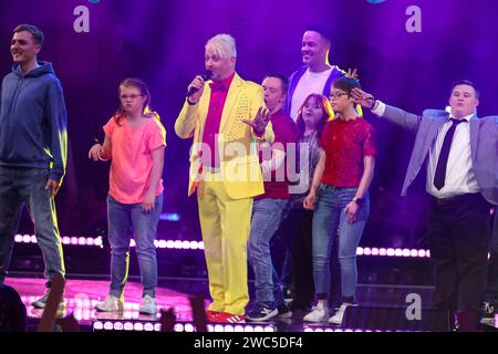 Ross Antony beim Auftritt in der ARD-Show 'Schlagerchampions - das große fest der Besten' 13.01.2024 in Berlin Stockfoto