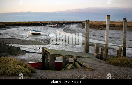 Gezeitenarm morston Kai morston nördlich norfolk england Stockfoto