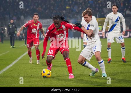 Monza, Italien. Januar 2024. Warren Bondo, während des AC Monza gegen FC Inter, Serie A, im U-Power Stadium. Quelle: Alessio Morgese/Alessio Morgese/Emage/Alamy Live News Stockfoto