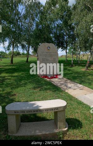 Malaya and Borneo Veterans Memorial, National Memorial Arboretum, Alrewas, Staffordshire, England, Großbritannien Stockfoto