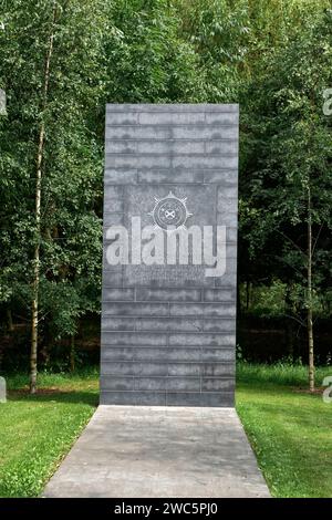 Denkmal der Polizei von Nordirland, National Memorial Arboretum, Alrewas, Staffordshire, England, Vereinigtes Königreich Stockfoto