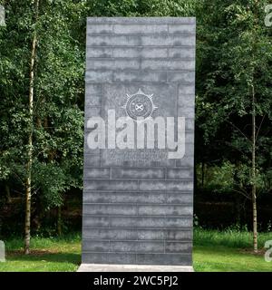 Denkmal der Polizei von Nordirland, National Memorial Arboretum, Alrewas, Staffordshire, England, Vereinigtes Königreich Stockfoto