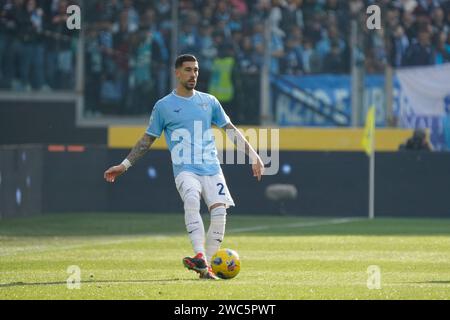 Rom, Rom, Italien. Januar 2024. 20. Tag der italienischen Meisterschaft der Serie A zwischen S.S. Lazio und U.S. Lecce am 14. Januar 2024 im Olympiastadion, Rom, italien (Foto: © Stefano D'Offizi/ZUMA Press Wire) NUR REDAKTIONELLE VERWENDUNG! Nicht für kommerzielle ZWECKE! Stockfoto