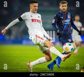 Köln, Deutschland. Januar 2024. Rasmus Carstensen (Köln) 1. FC Köln - 1. FC Heidenheim 13.01.2024 Urheberrecht (nur für journalistische Zwecke) von : Stockfoto