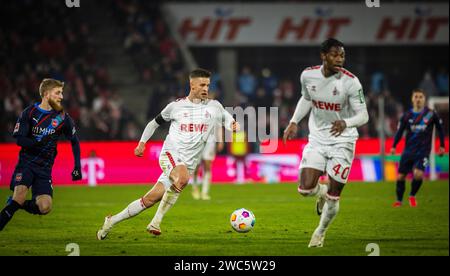 Köln, Deutschland. Januar 2024. Rasmus Carstensen (Köln) 1. FC Köln - 1. FC Heidenheim 13.01.2024 Urheberrecht (nur für journalistische Zwecke) von : Stockfoto