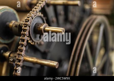 Industrielle Mechanismen aus dem 19. Jahrhundert. Stockfoto