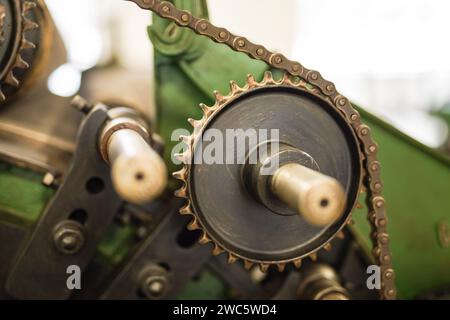 Industrielle Mechanismen aus dem 19. Jahrhundert. Stockfoto