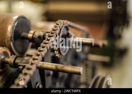 Industrielle Mechanismen aus dem 19. Jahrhundert. Stockfoto