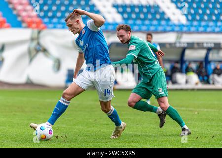 Rostock, Deutschland 14. Januar 2024: Testspiel - 2023/2024 - FC Hansa Rostock gegen VfB Lübeck im Bild: Svante Ingelsson (Hansa Rostock) Stockfoto