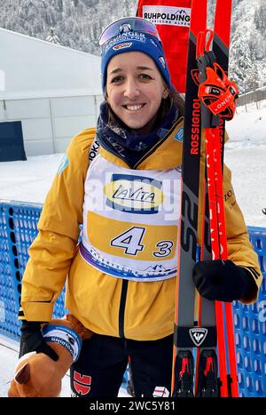 Biathlon-Weltcup Ruhpolding, Bayern - von 10. bis 14. Januar 2024. Foto: Franziska Preuss, deutsche Biathletin aus Wasserburg am Inn *** Biathlon-Weltmeisterschaft Ruhpolding, Bayern vom 10. Bis 14. Januar 2024 Foto Franziska Preuss, deutsche Biathletin aus Wasserburg am Inn Stockfoto