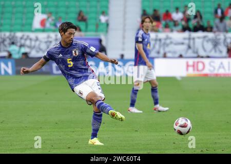 Doha, Katar. Januar 2024. DOHA, KATAR - 14. JANUAR: Hidemasa Morita aus Japan während des AFC Asian Cup Gruppenspiels zwischen Japan und Vietnam im Al Thumama Stadium am 14. Januar 2024 in Doha, Katar Credit: Sebo47/Alamy Live News Stockfoto