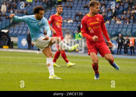 Rom, Rom, Italien. Januar 2024. 20. Tag der italienischen Meisterschaft der Serie A zwischen S.S. Lazio und U.S. Lecce am 14. Januar 2024 im Olympiastadion, Rom, italien (Foto: © Stefano D'Offizi/ZUMA Press Wire) NUR REDAKTIONELLE VERWENDUNG! Nicht für kommerzielle ZWECKE! Stockfoto
