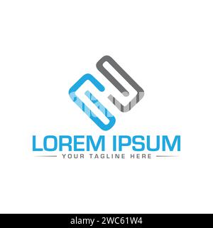 Logodesign mit CH-Letter. Einzigartiges und modernes CH HC Letter Logo Design. Stock Vektor