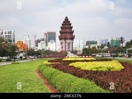 Independence Monument in Phnom Penh. Kambodscha Stockfoto