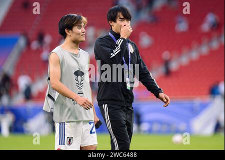 Doha, Katar. 14. Januar 2024. Japan gegen Vietnam Gruppe D - AFC Asiencup Katar 2023 im Al Thumama Stadum. Quelle: Meng Gao/Alamy Live News Stockfoto