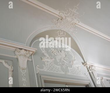 Fragment des Zimmers im Schloss Lubomirski in Lancut. Polen Stockfoto