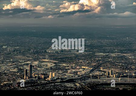 Wembley Stadium und North Circular Road Stockfoto